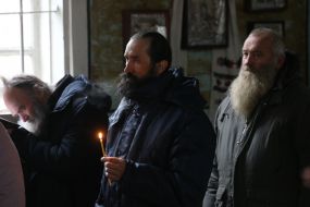 Worship in the church of Archangel Michael