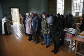 Worship in the church of Archangel Michael