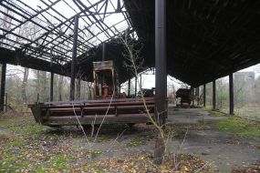 Remains of the combine