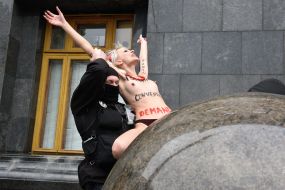 Activist of the women's movement Femen