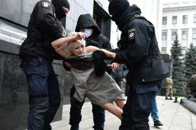Activist of the women's movement Femen