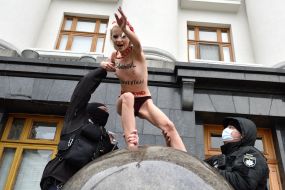 Activist of the women's movement Femen