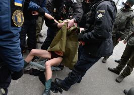 Activist of the women's movement Femen