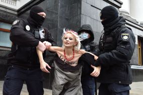 Activist of the women's movement Femen