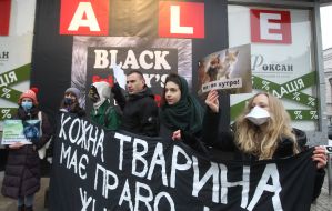Action for the World Fur-Free Day in Kyiv