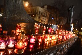 Ceremony commemorating the victims of the Holodomor in Lviv