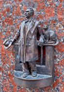 Bronze mini-sculpture of Mikhail Bulgakov