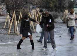 Strong ice in Kiev
