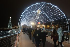 New Year's illumination in Kyiv