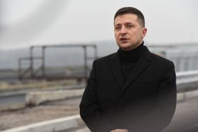 Vladimir Zelensky opened a new beam bridge
