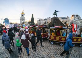 Christmas town on Sofia Square
