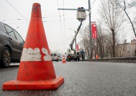 Installation of a video surveillance camera in Kharkiv