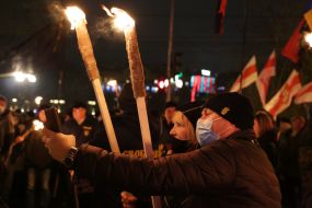 Torchlight procession on the occasion of Stepan Bandera's birthday in Kyiv