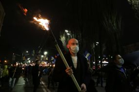 Torchlight procession on the occasion of Stepan Bandera's birthday in Kyiv