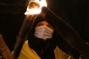 Torchlight procession on the occasion of Stepan Bandera's birthday in Kyiv
