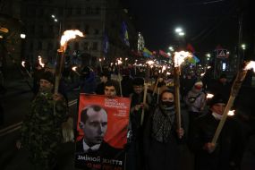 Смолоскипна хода з нагоди Дня народження Степана Бандери в Києві