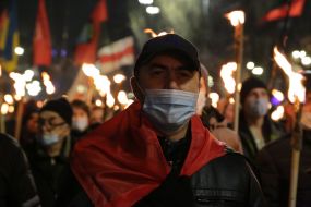 Torchlight procession on the occasion of Stepan Bandera's birthday in Kyiv