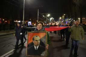 Torchlight procession on the occasion of Stepan Bandera's birthday in Kyiv