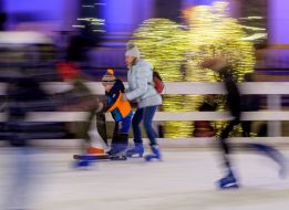 Skating rink near the President's Office