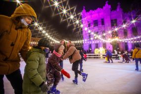 Skating rink near the President's Office