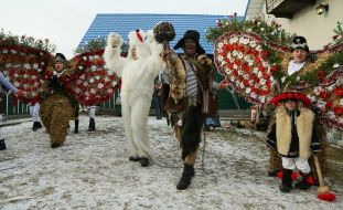 The celebration of Malanka in Krasnoilsk
