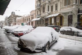 Snow in Odesa