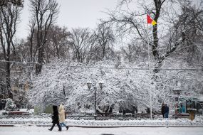 Snow in Odesa
