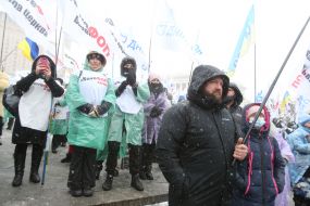 Participants of the SaveFOP movement demonstration