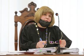 Judge in a medical mask