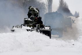 Спецтехника на дорогах в Николаевской области