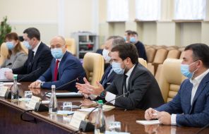 Denis Shmigal, Yuriy Vitrenko and Kyrylo Tymoshenko