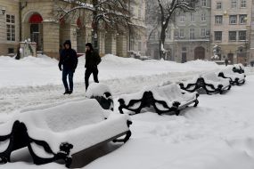 Snow in Lviv