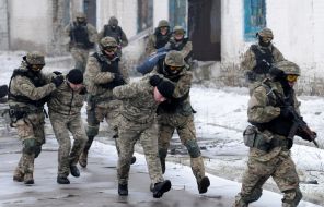 Participants in joint tactical and special exercises