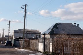 The house where the solar station is installed