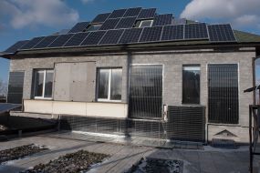 The house where the solar station is installed
