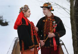 Traditional Hutsul wedding