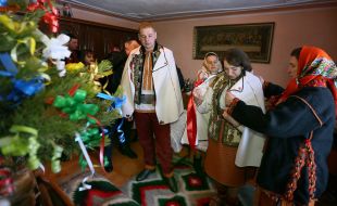 Traditional Hutsul wedding