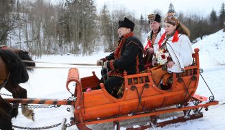 Traditional Hutsul wedding