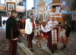 Traditional Hutsul wedding