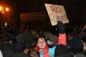 Protest action due to the verdict of Sergei Sternenko