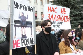 An action in support of Serhiy Sternenko