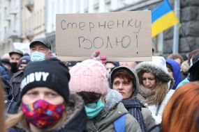 An action in support of Serhiy Sternenko