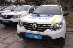 Transfer of SUVs to police officers in Zaporozhye