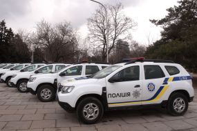 Transfer of SUVs to police officers in Zaporozhye