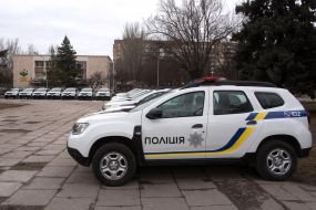 Transfer of SUVs to police officers in Zaporozhye