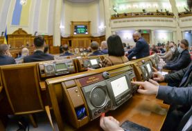 Peoples deputies protested the touch button