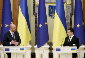 Vladimir Zelensky and Charles Michel