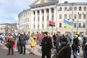 Акция в защиту Гостиного двора в Киеве