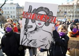 Марш феминисток во Львове