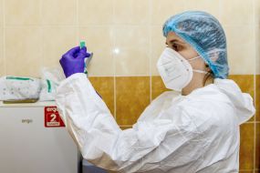 Doctor of the mobile vaccination team